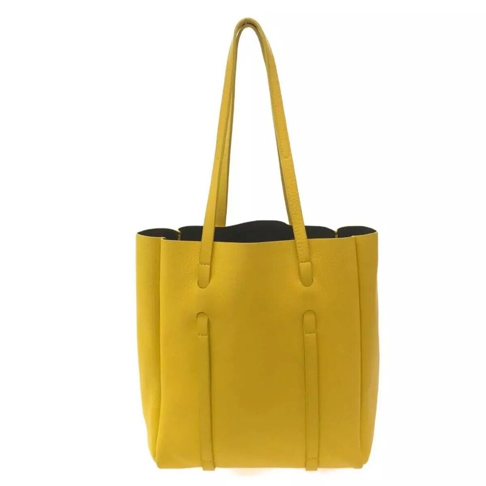 Auth BALENCIAGA Everyday Tote XS 489813 Yellow Leather Tote Bag - Picture 3 of 13